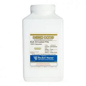 Demo Dose White / White Medium Oval Capsules | Medline Industries, Inc.