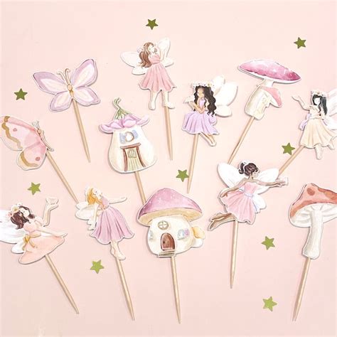 Fairy Cupcake Toppers Etsy