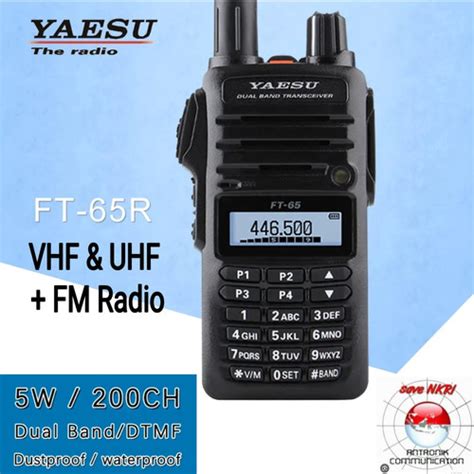 Jual HT Yaesu FT65 R Dualband VHF UHF YAESU FT 65R FM Radio Bergaransi