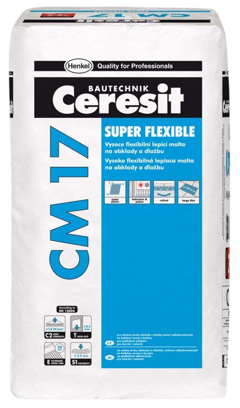 Ceresit CM 17 Flexibilní lepicí malta SUPER FLEXIBLE 25kg