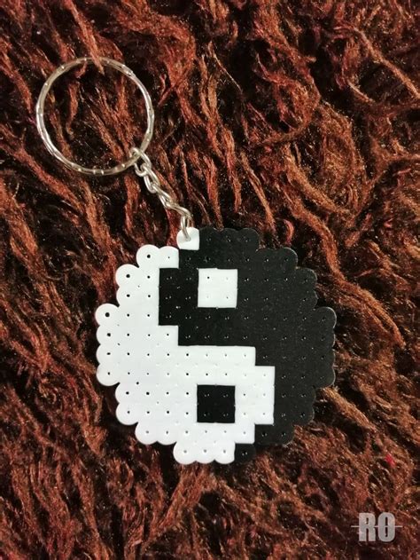 Ying Yang Beads Ro Plantillas Hama Beads Perlas Fusibles Abalorios Hama