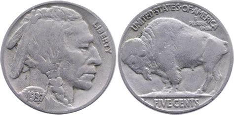 U S A Cents Buffalo Nickel Fast Sehr Sch N Ma Shops