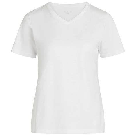 Norvig Womens Basic V Neck T Shirt White Sportpursuit