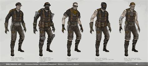 Alexandre Chaudret - The Technomancer - Ophyr Population Character Designs