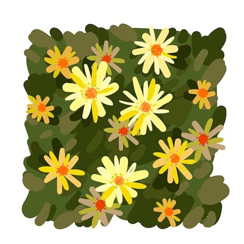 Premium Vector | Vector texture flowers