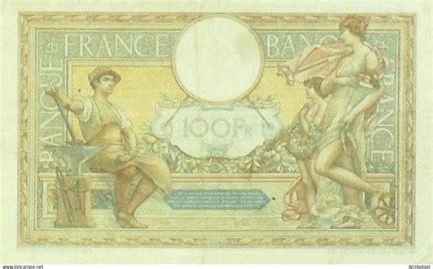 Billet Banque De France 100 Francs Luc Olivier Merson Grands Cartouches