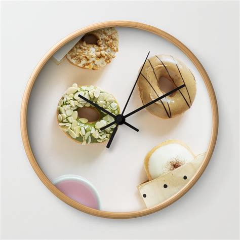 Buy Diverse Donuts Bakery Shop Wall Clock By Newburydesigns Worldwide