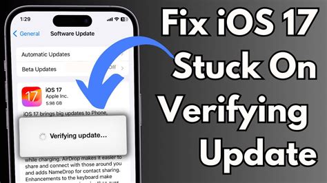 How To Fix IOS 17 Stuck On Verifying Update Fix IPhone Stuck On