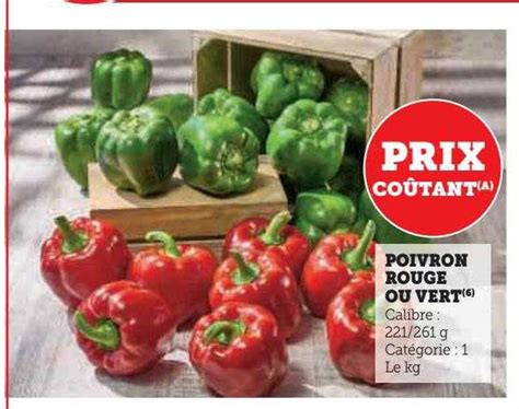 Promo Poivron Rouge Ou Vert Chez Super U ICatalogue Fr