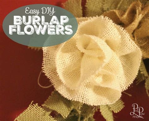 How To Make Burlap Flowers