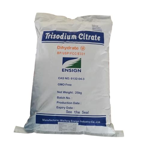 Trisodium Citrate Food Additive For Energy Drinkss