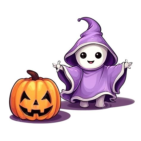 Dise O De Dibujos Animados De Calabaza Y Fantasma De Halloween Png