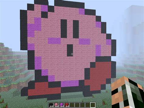 KIRBY! pixel art Minecraft Project