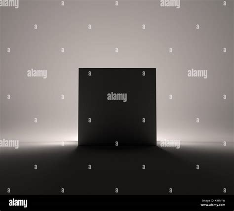 dark cube   studio  illustration stock photo alamy