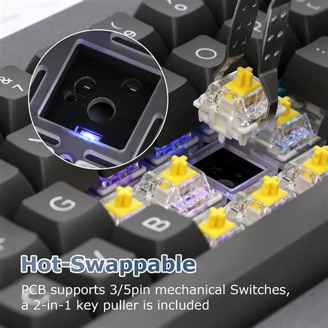 Mua EPOMAKER Shadow X Gasket Mechanical Keyboard Hot Swap Compatible 2 4 Ghz Bluetooth USB C