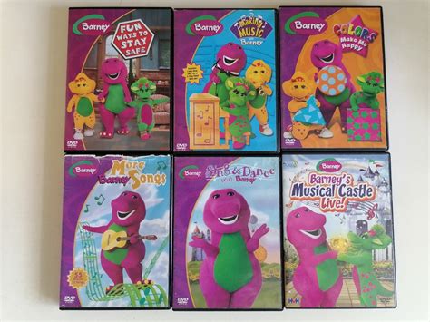 Barney & Friends DVD Movies Cartoons Sing Along Set of 6, Hobbies & Toys, Music & Media, CDs ...