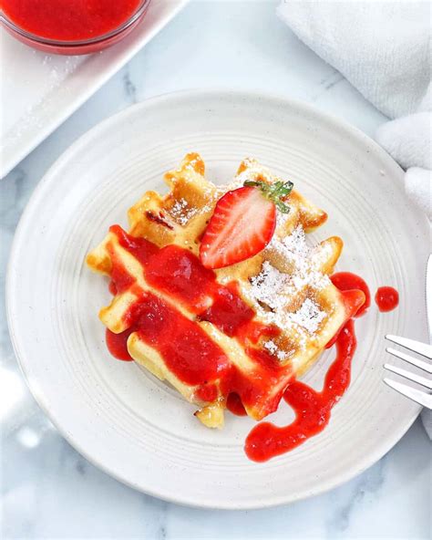 Homemade Strawberry Waffles Kenneth Temple