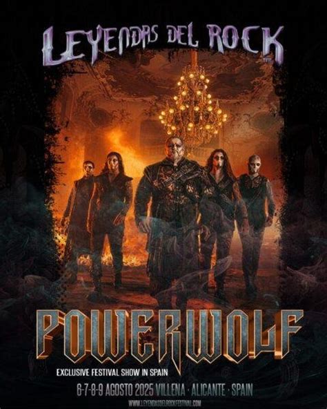 Powerwolf Primer Cabeza De Cartel De Leyendas Del Rock Atanathos