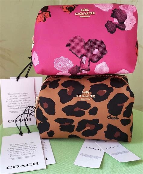 Coach Leopard Print Makeup Bag Saubhaya Makeup