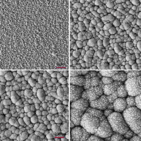 FESEM Images Of The Nb NTO Thin Film With Different Magnifications