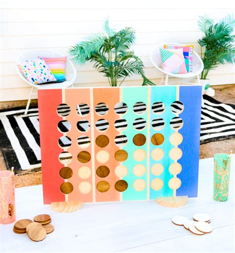 DIY Giant Connect Four Game - A Kailo Chic Life