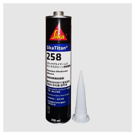 Jual Sealant Lem Kaca SIKA TITAN 258 Black Hitam Isi 310 Ml