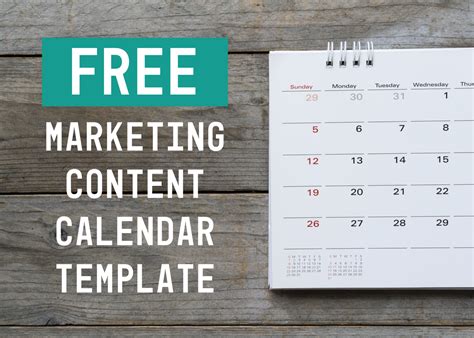 Free Marketing Content Calendar for Social Media | Results Marketing