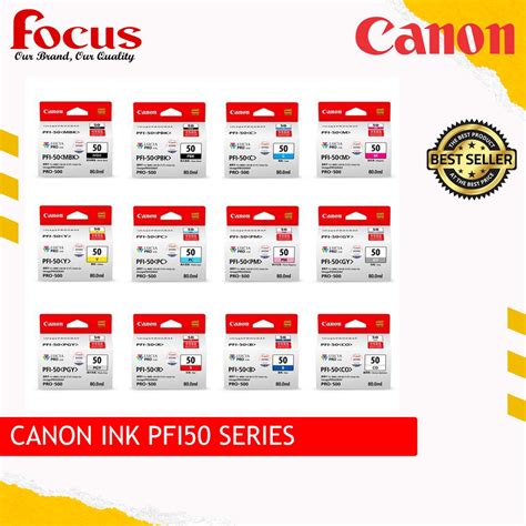 Canon Pro Series Pfi Mbk Pbk C M Y Pc Pm Gy Pgy