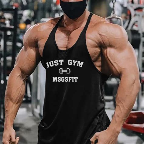 Muscleguys Brand Gym Stringer Tank Top Mens Bodybuilding Fitness