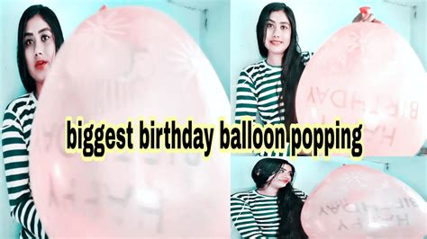 Biggest Birthday Balloon🎈 Popping By Me Big Pink Polkadot Balloon