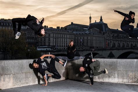 GIFs Flying Steps In Paris Red Bull Flying Illusion