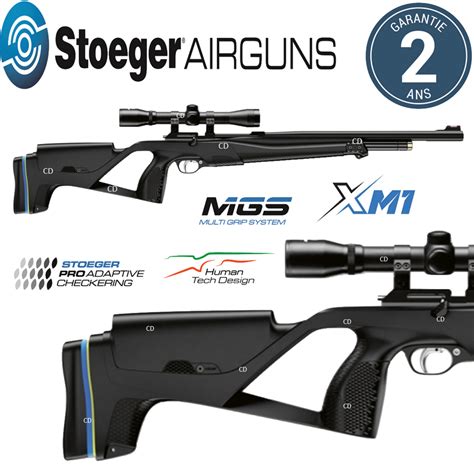 Pack Carabine Stoeger Airguns Xm Pcp Joules Air Comprim