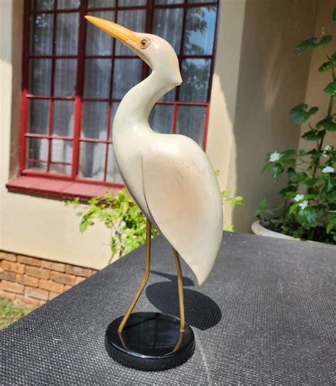 Wooden FEATHERS GALLERY KNYSNA LIMITED EDITION NO 335 OF 2000 EGRET