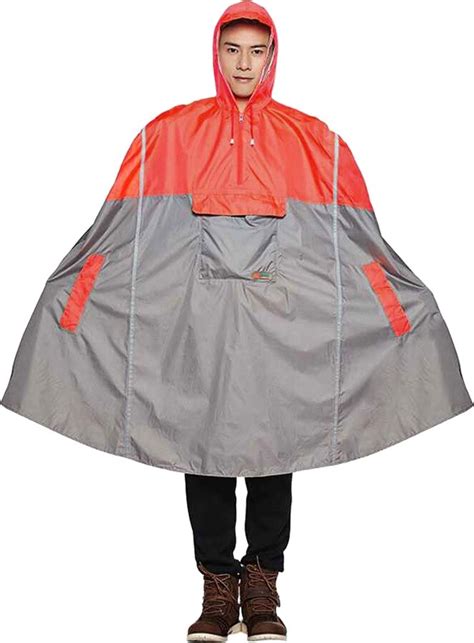 Freiesoldaten Menwomen Waterproof Cycling Rain Poncho Lightweight