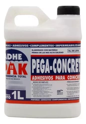 Pega Concreto Adhepak Galon Con Lts C U Adecon