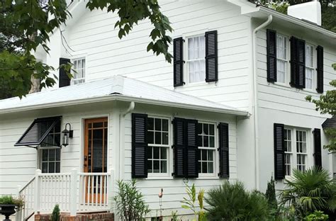 Black and White Exterior Design - Southern Crafted Shutters