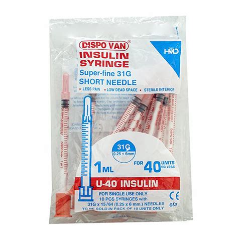 Buy Dispovan 31G Insulin Syringe 1 ml 100's Online at Best Price - Syringes/Needles