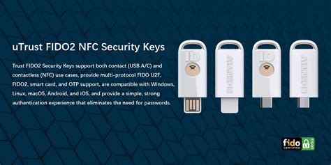 Utrust Fido Nfc Security Key Usb A Fido Fido U F Piv Totp Hotp