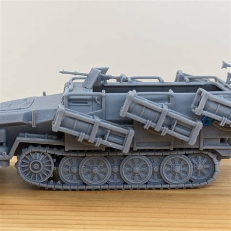 3D Printable Half Track Sd Kfz 251 1 II Ausf B Stuka Zu Fuss