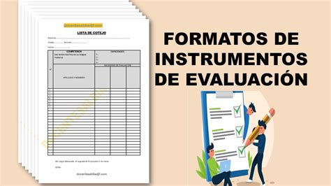 Formatos de instrumentos de evaluación Docentes al Dia DJF