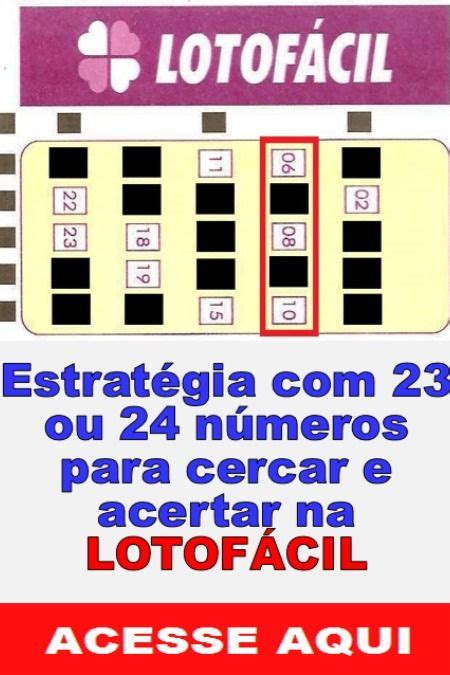 Estratégia Lotofácil Aposte 24 Dezenas D7F