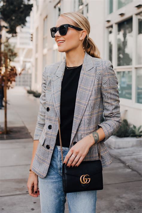 A Stylish Way To Wear A Plaid Blazer For Fall Fashion Jackson