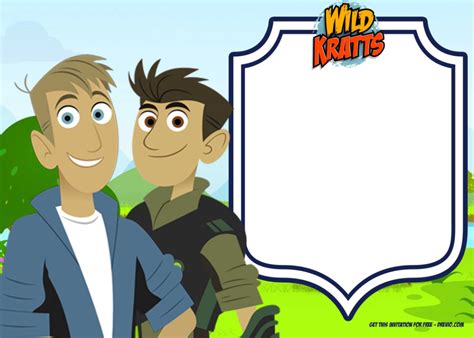 Free Wild Kratts Printable Birthday Invitation Templates Printable