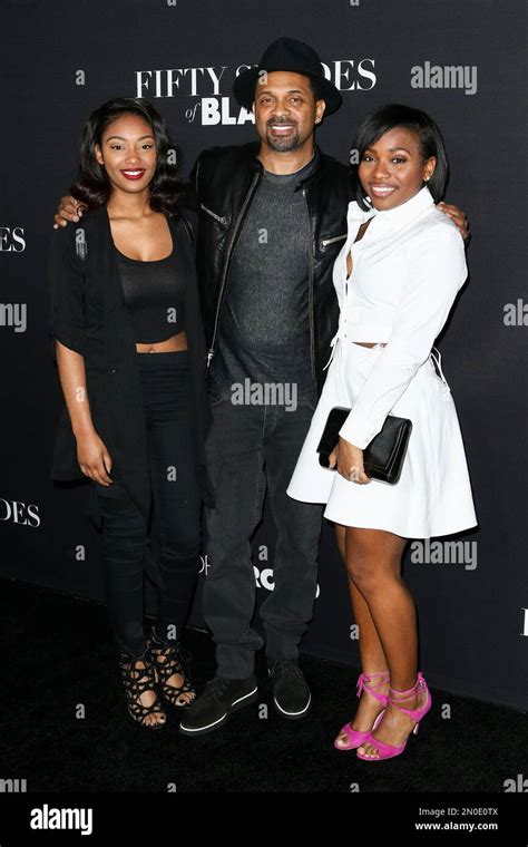 Makayla Epps, from left, Mike Epps and Bria Epps attend the LA Premiere of "50 Shades of Black ...