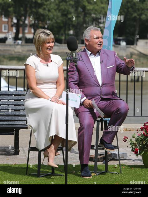 Ruth Langsford Eamonn Holmes Rylan Clark Filming Outside Itv Studios