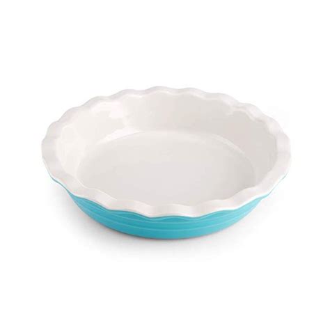 Farberware Baker S Advantage Ceramic Pie Dish Inch Teal Coconut