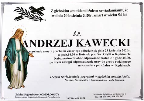 Zmarł Andrzej Kawecki