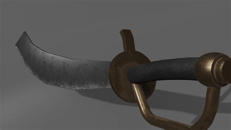 Cutlass Sword 3d Model Cgtrader