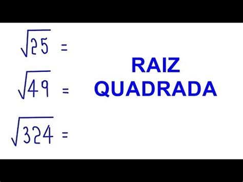 Raiz Quadrada De De E De Ano Youtube