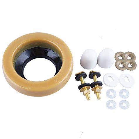 Toilet Wax Ring Kit, Toilet Bowl Wax Ring with Brass Closet Bolts, Bolt ...